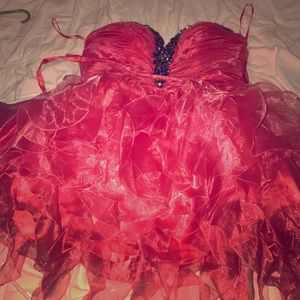 Coral prom dress